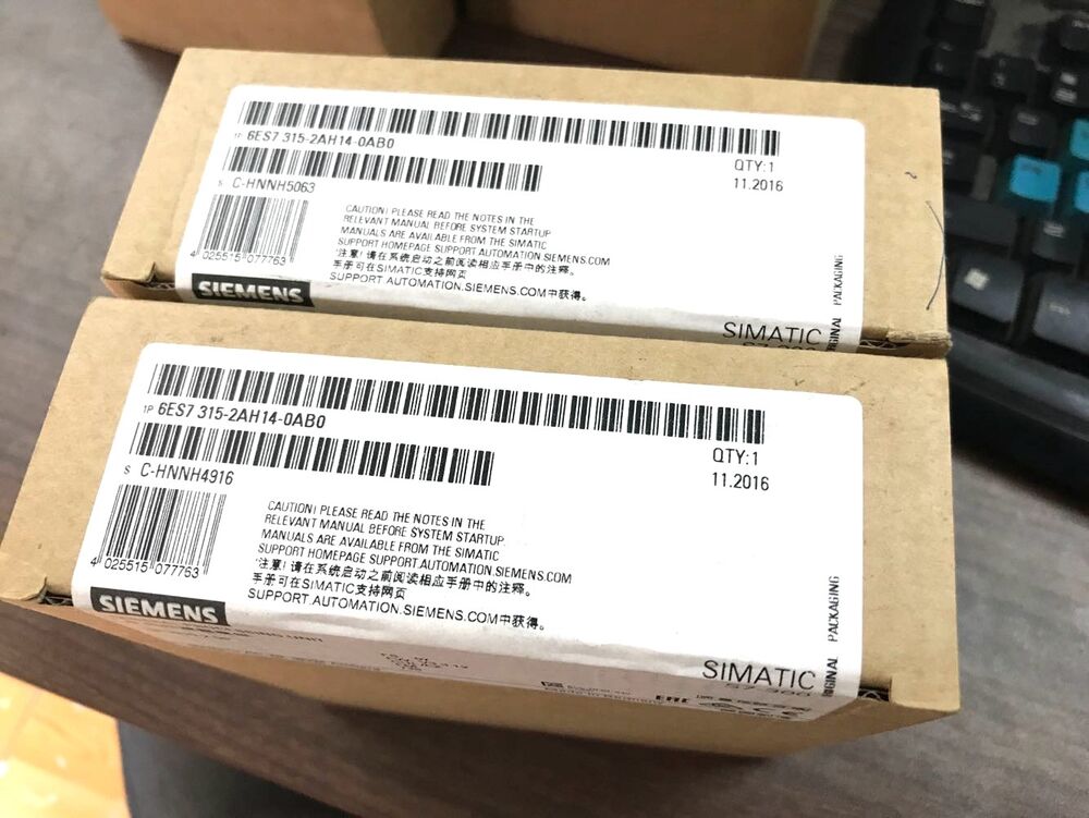 1PC Siemens 6ES7315-2AH14-0AB0 PLC CPU 315 6ES73152AH140AB0 New In Box DHL / UPS / FedEx