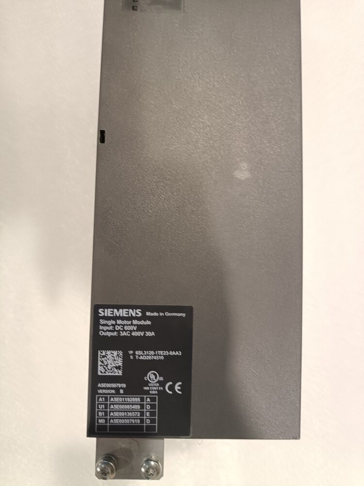 Siemens 6SL3120-1TE23-0AA3 USED S120 Single Motor Module 6SL31201TE230AA3 Fedex / DHL