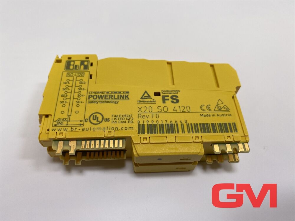 B&R Safe Output Module X20SO4120 Safety Digital Output SO4120 Revision F0