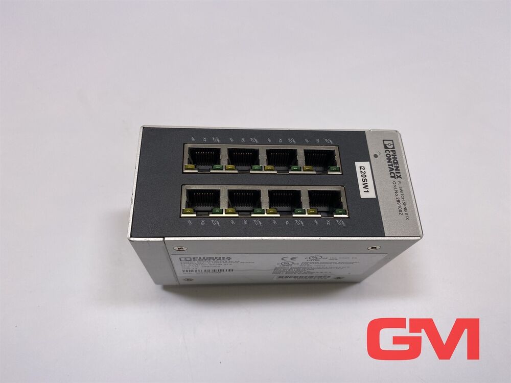 Phoenix Contact Industrial Ethernet Switch 2891002 FL SWITCH SFNB 8TX Hw: 14 24V