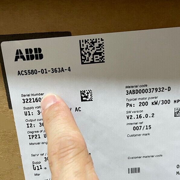 New Original ABB ACS580-01-363A-4 200KW Inverter ACS580-01-363A-4 1PCS