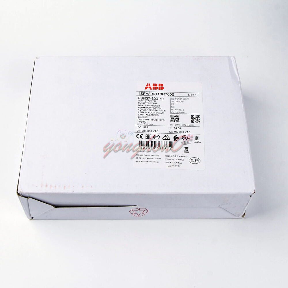 1PC New ABB PSR37-600-70 1SFA896110R7000 Soft Starter 37A 18.5kw-