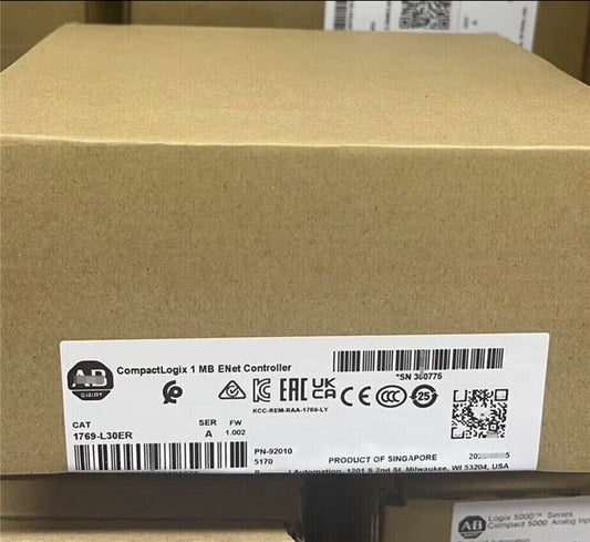 Allen-Bradley AB 1769-L30ER CompactLogix 1 MB ENet Controller New Factory Sealed DHL / UPS / FedEx