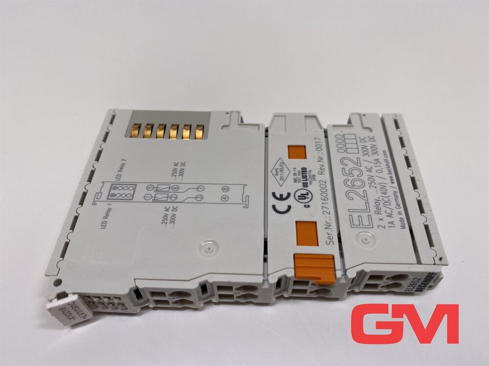 Beckhoff 2-Kanal-Relais-Ausgang EL2652 Ethercat - Terminal El 2652 230 V AC 300