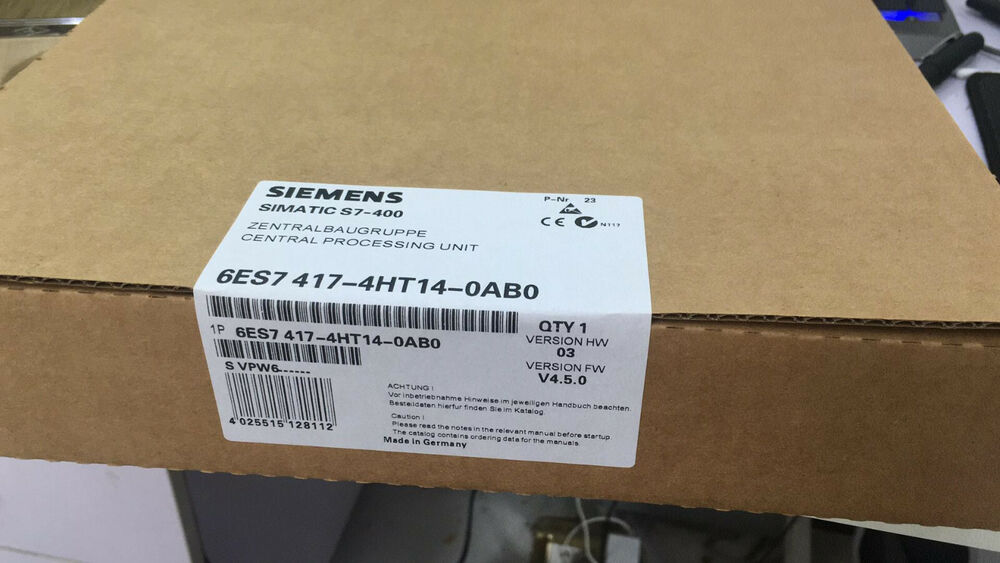 Siemens PLC 6ES7417-4HT14-0AB0 New In Box 6ES74174HT140AB0 Expedited Shipping DHL / UPS / FedEx