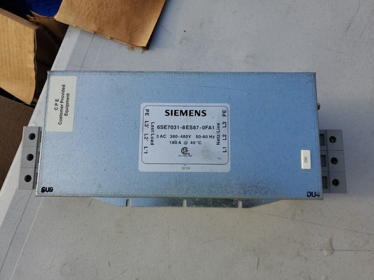 New Siemens 6SE7031-8ES87-0FA1 6SE70318ES870FA1 SUPPRESSION FILTER