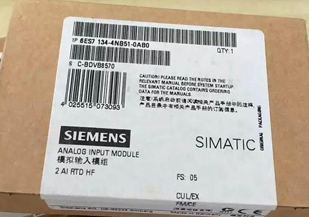 NEW Siemens 6ES7 134-4NB51-0AB0 PLC Analog Input Module DHL / UPS / FedEx