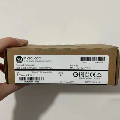New Factory Sealed 1762-OB32T SER A MicroLogix 32 Point D/O Module 1762OB32T AB Fedex or DHL