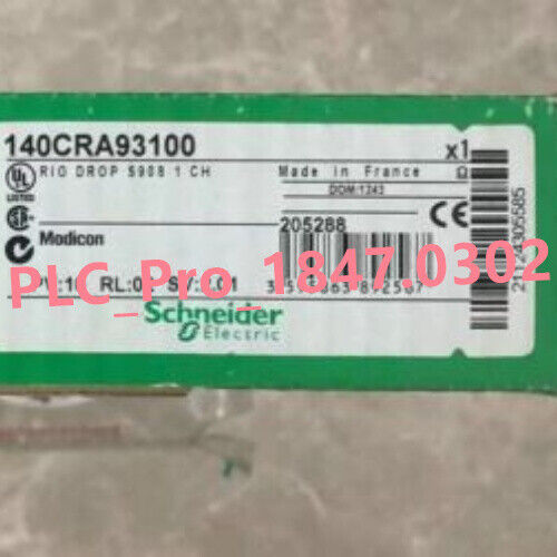 140CRA93100 1PCS Brand New Schneider 140CRA93100 Fast delivery