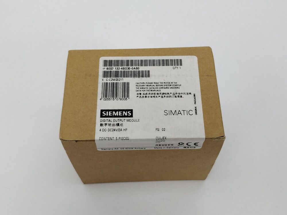 New Siemens 6ES7132-4BD30-0AB0 6ES7 132-4BD30-0AB0 SIMATIC DP5 electronic module