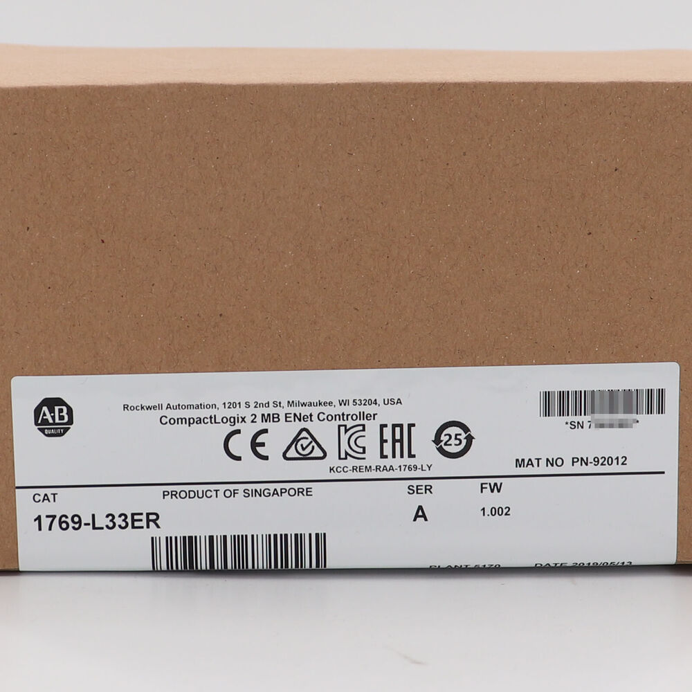New Sealed Allen-Bradley 1769-L33ER CompactLogix ENet Controller AB 1769L33ER US DHL / UPS / FedEx