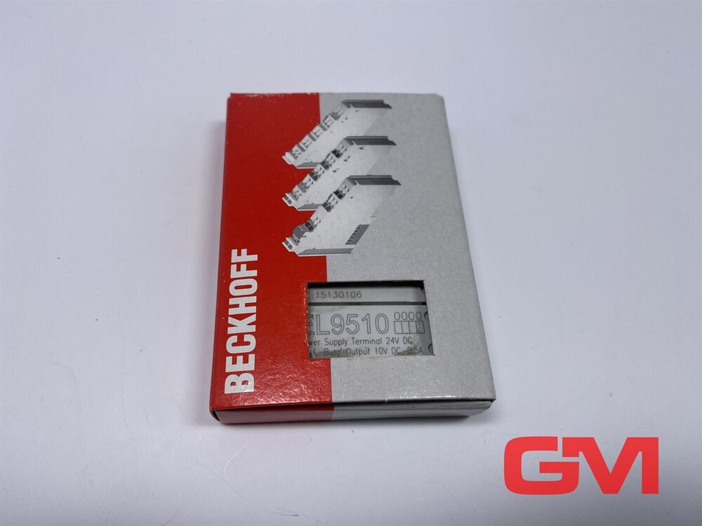 Beckhoff Netzteilklemme EL9510 Power Supply Terminal From: 10 5v Ein : 24VDC