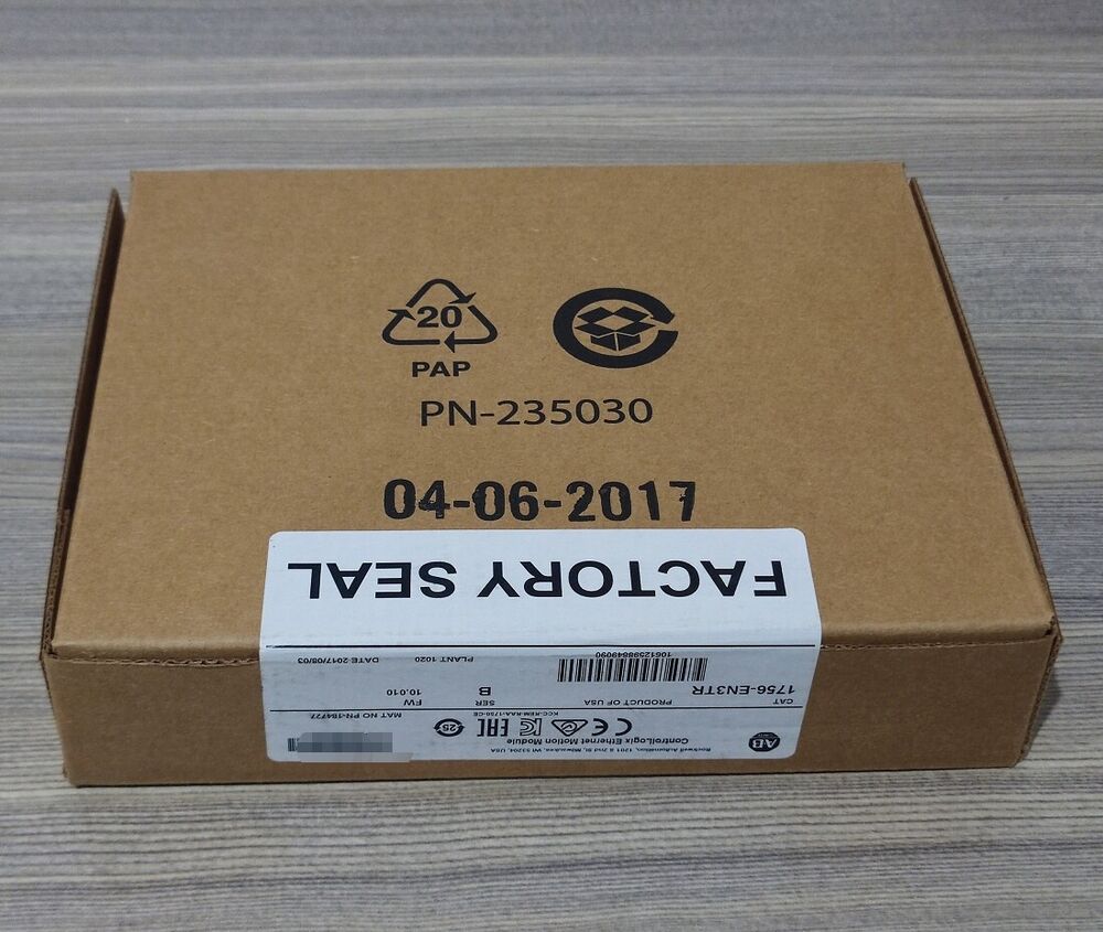 New Sealed Allen-Bradley AB 1756-EN3TR /B ControlLogix 2 Port EtherNet Bridge Fedex or DHL