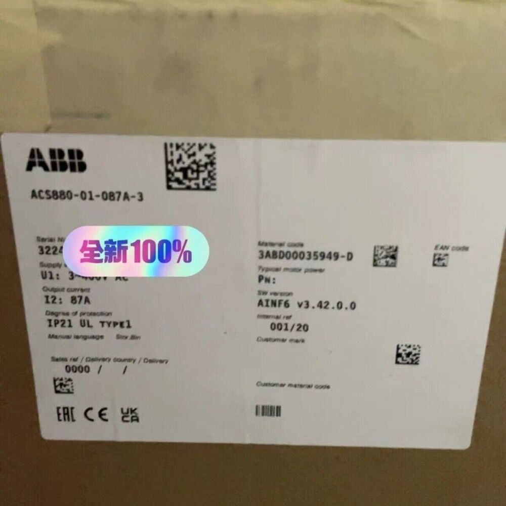ACS880-01-087A-3 1PCS NEW Frequency Converter ACS880-01-087A-3
