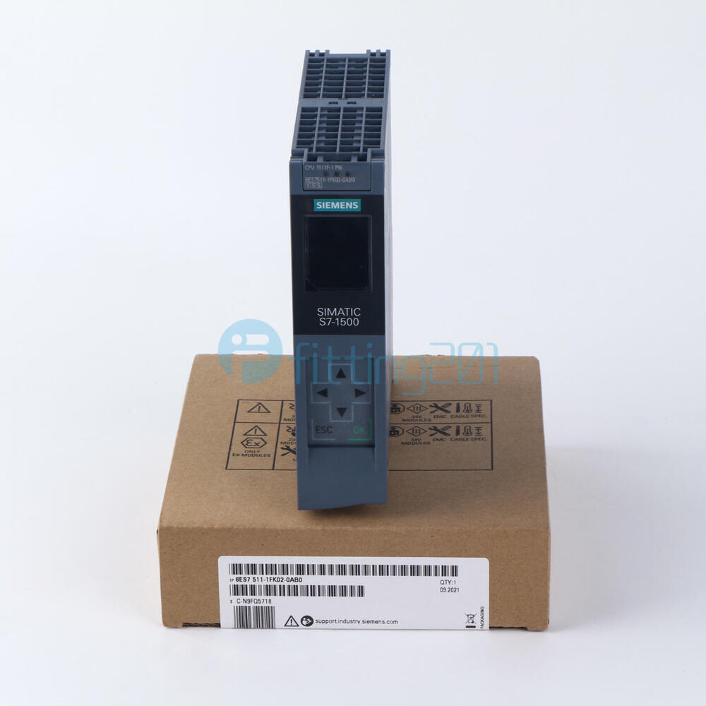 New Siemens 6ES7511-1FK02-0AB0 S7-1500F, CPU 1511F-1 PN 6ES7 511-1FK02-0AB0