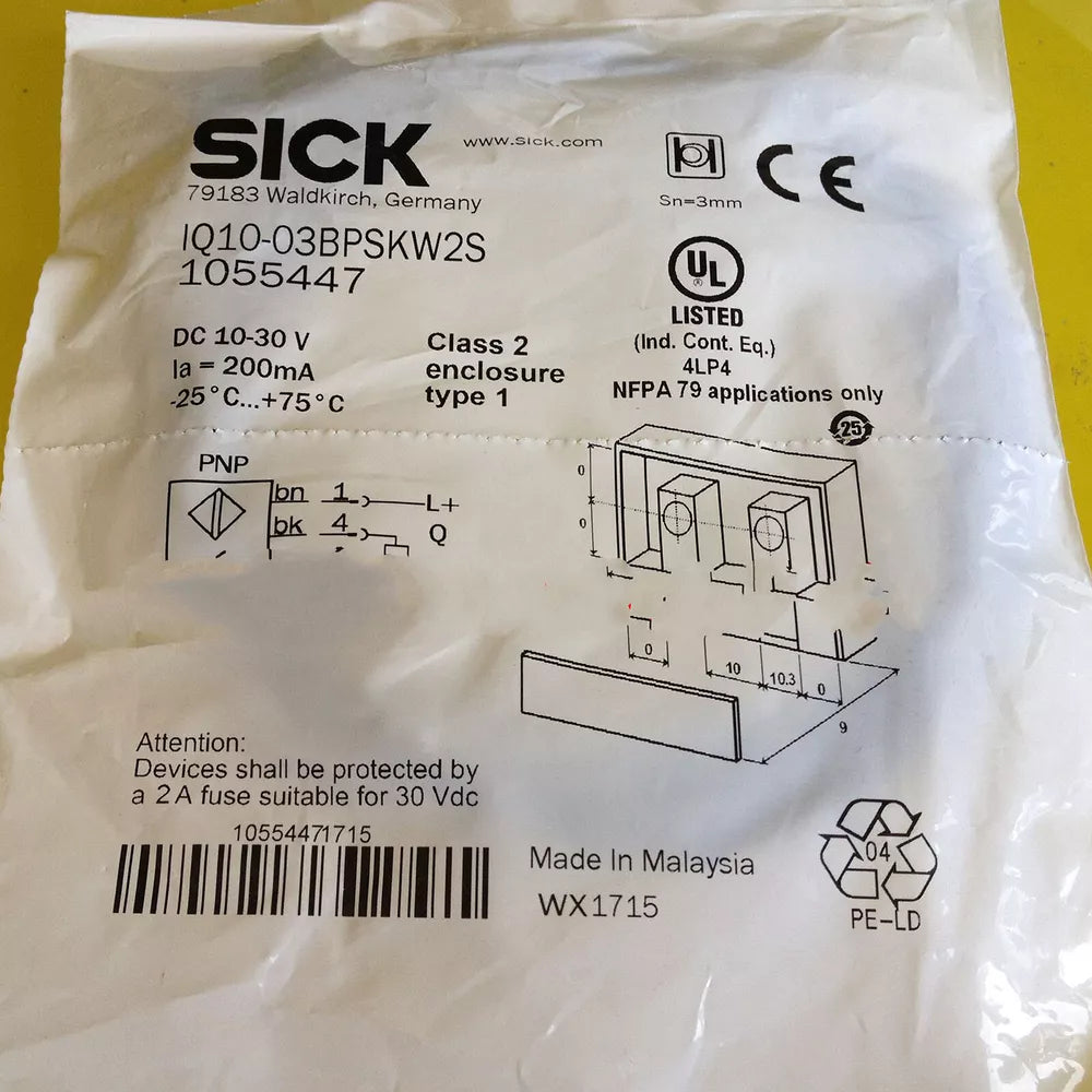1PC New Sick IQ10-03BPSKW2S Sensor Free Shipping DHL / UPS / FedEx