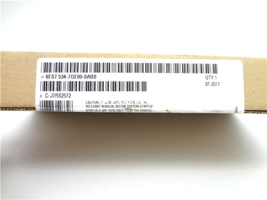 New Siemens 6ES7 534-7QE00-0AB0 6ES7534-7QE00-0AB0 Analog input/output module