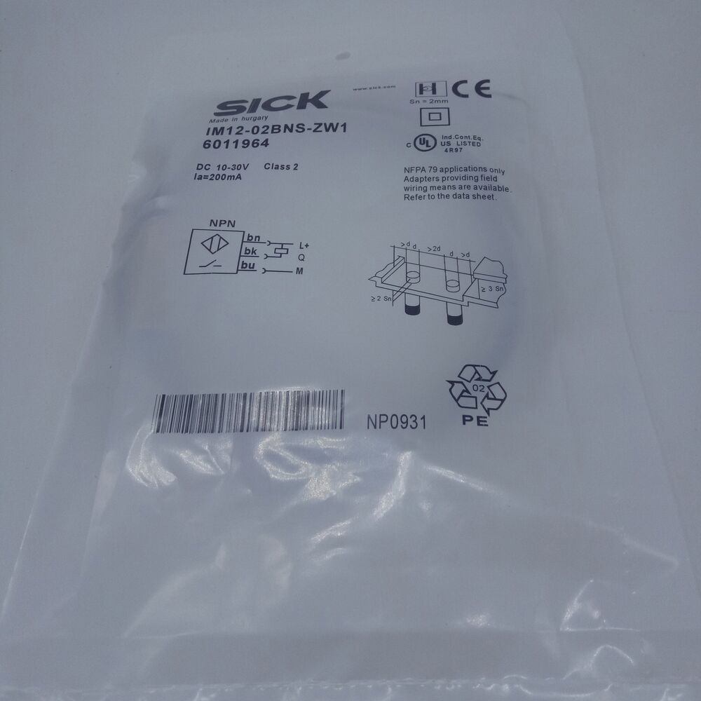 1PC New Sick IIM12-02BNS-ZW1 Proximity Switch IM1202BNSZW1 DHL / UPS / FedEx