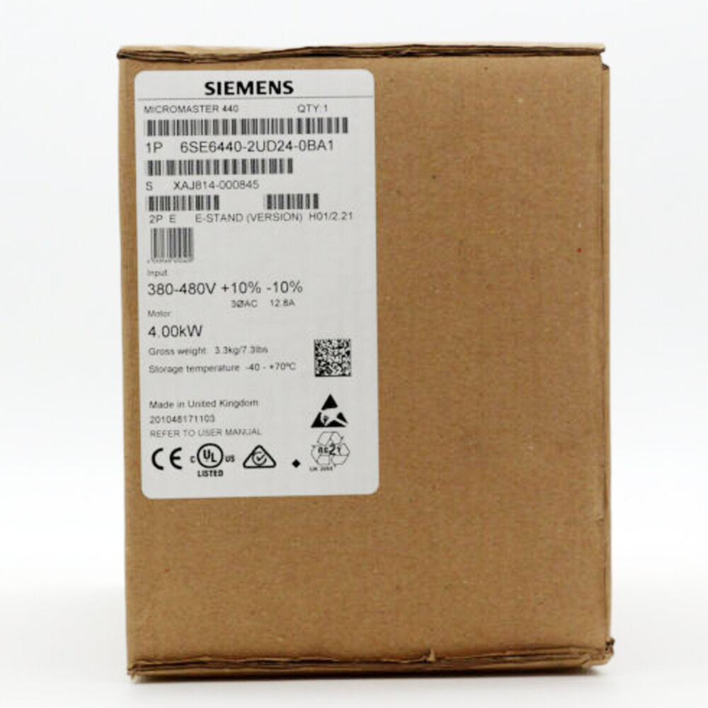 New Siemens 6SE6440-2UD24-0BA1 6SE6 440-2UD24-0BA1 MICROMASTER440 without filter