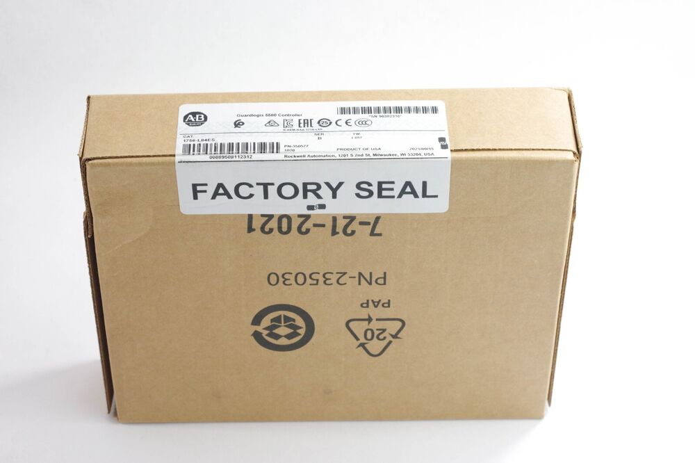 2023 Allen Bradley 1756-L84ES /B GuardLogix5580 Processor - New Surplus (Sealed) DHL / UPS / FedEx