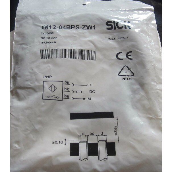 1PC New Sick IM12-04BPS-ZW1 Proximity Switch IM1204BPSZW1 DHL / UPS / FedEx