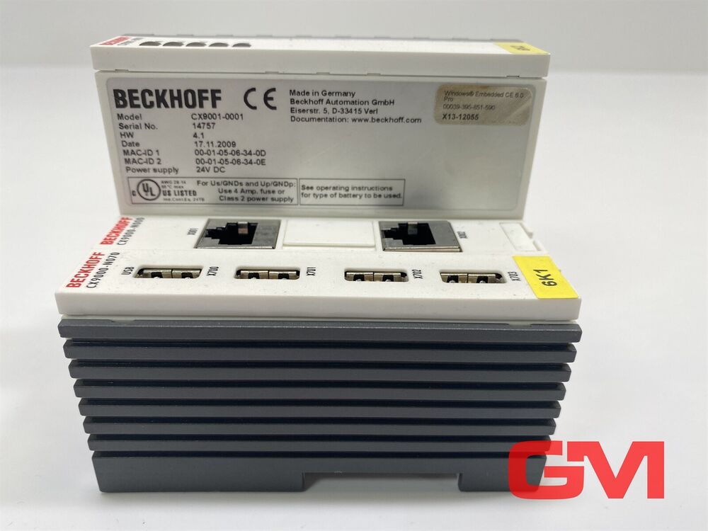 Beckhoff Control Unit CX9001-0001 Module Set CX9000-N070 CX9000-N000 Hw 4.1 Unit