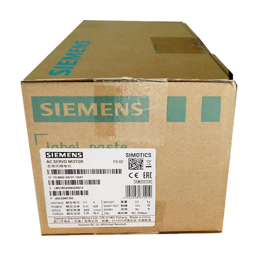 New In Box SIEMENS 1FL6034-2AF21-1AA1 Servo Motor Fedex / DHL