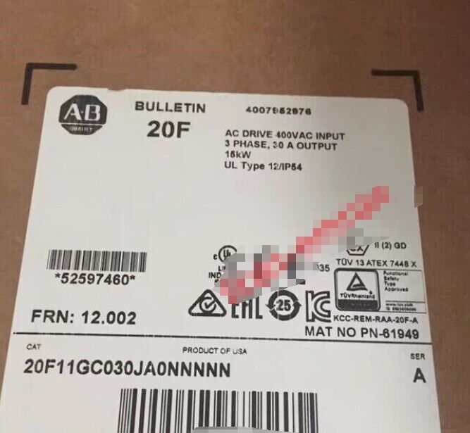 AB 20F11GC030JA0NNNNN New Allen Bradley 20F11GC030JA0NNNNN Free Shipping DHL / UPS / FedEx