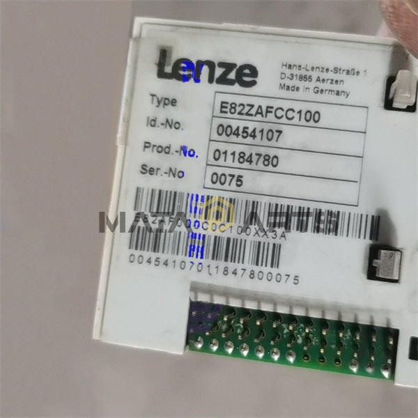 USED ONE Lenze E82ZAFCC100 8200 Series Inverter I/O Module