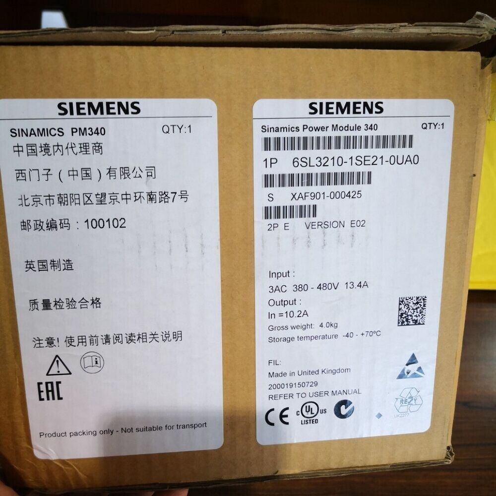 New Siemens 6SL3210-1SE21-0UA0 6SL3 210-1SE21-0UA0 converter Power Module PM340