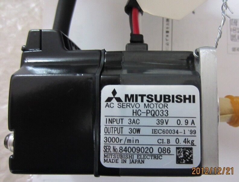 Mitsubishi HC-PQ033 AC Servo Motor HCPQ033 New In Box Expedited Shipping DHL / UPS / FedEX