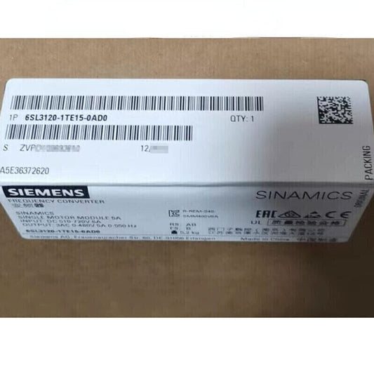 New Siemens 6SL3120-1TE15-0AD0 Sinamics S120 motor module 6SL3 120-1TE15-0AD0