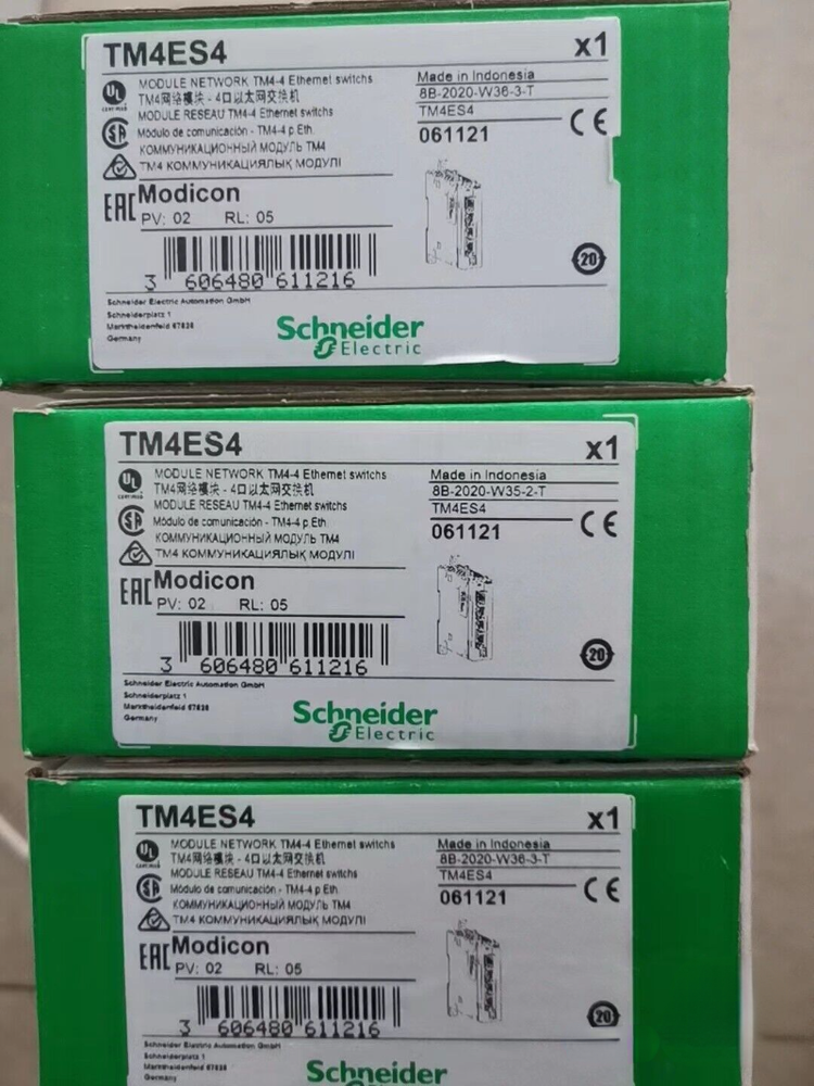 1PCS New Schneider TM4ES4 Modicon TM4 Ethernet Network Module Expedited Shipping DHL / UPS / FedEX