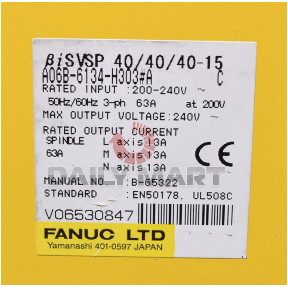 Brand New in Box FANUC A06B-6134-H303
