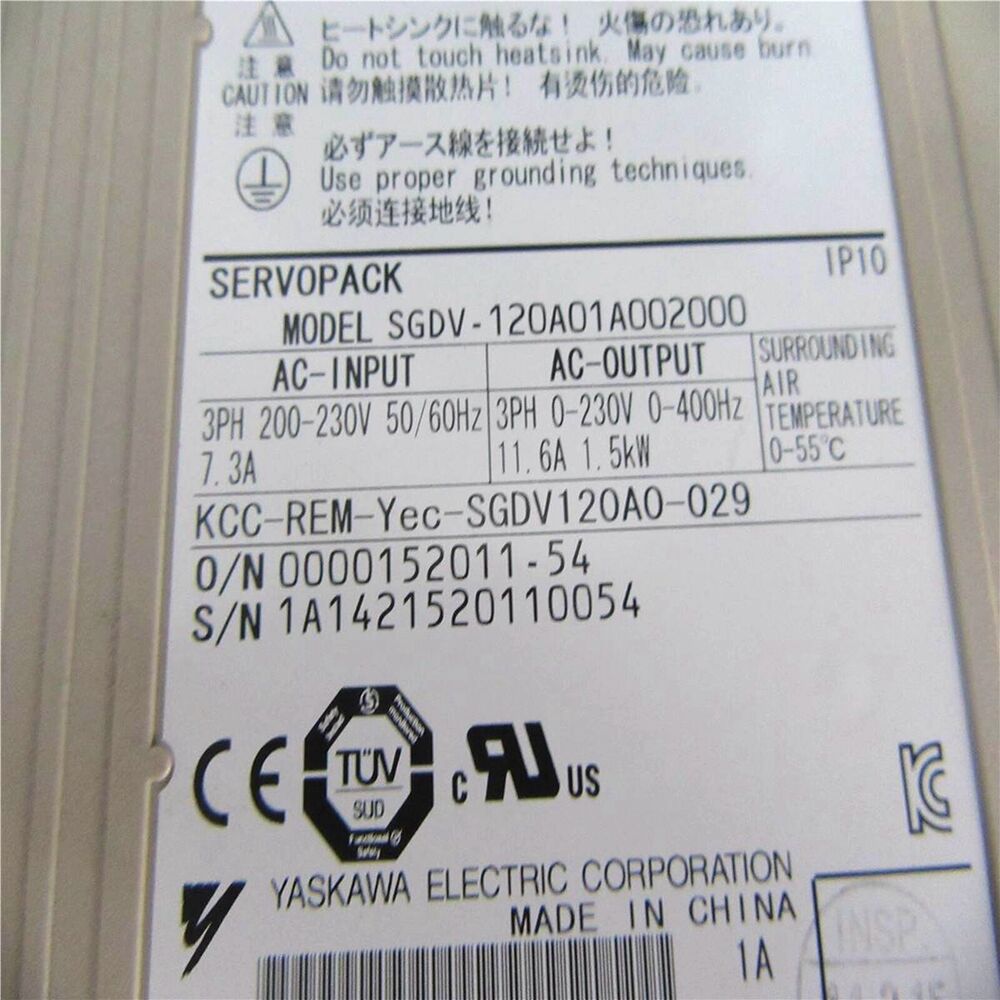 NEW Yaskawa SGDV-120A01A002000 Servo Driver UPS / Fedex / DHL