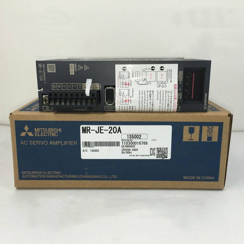 New In Box Mitsubishi MR-JE-20A Servo Drive MRJE20A Mitsubishi MR-JE-20A UPS / DHL / Fedex