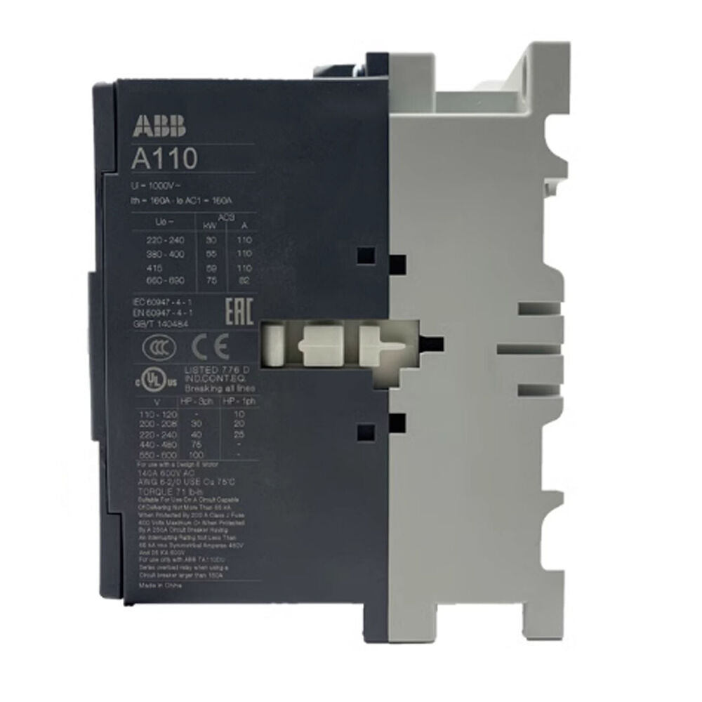 NEW ABB A110-30-11 AC Contactor 220V Free Expedited Shipping DHL / UPS / FedEx