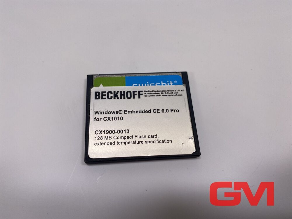 Beckhoff Compact Flash Card CX1900-0013Compact-Flash Card 128 MB for CX1010