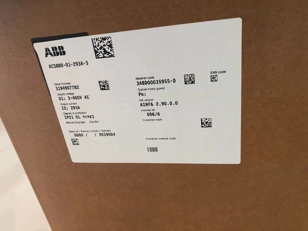 1pc ABB ACS880-01-293A-3 frequency converter 160KW