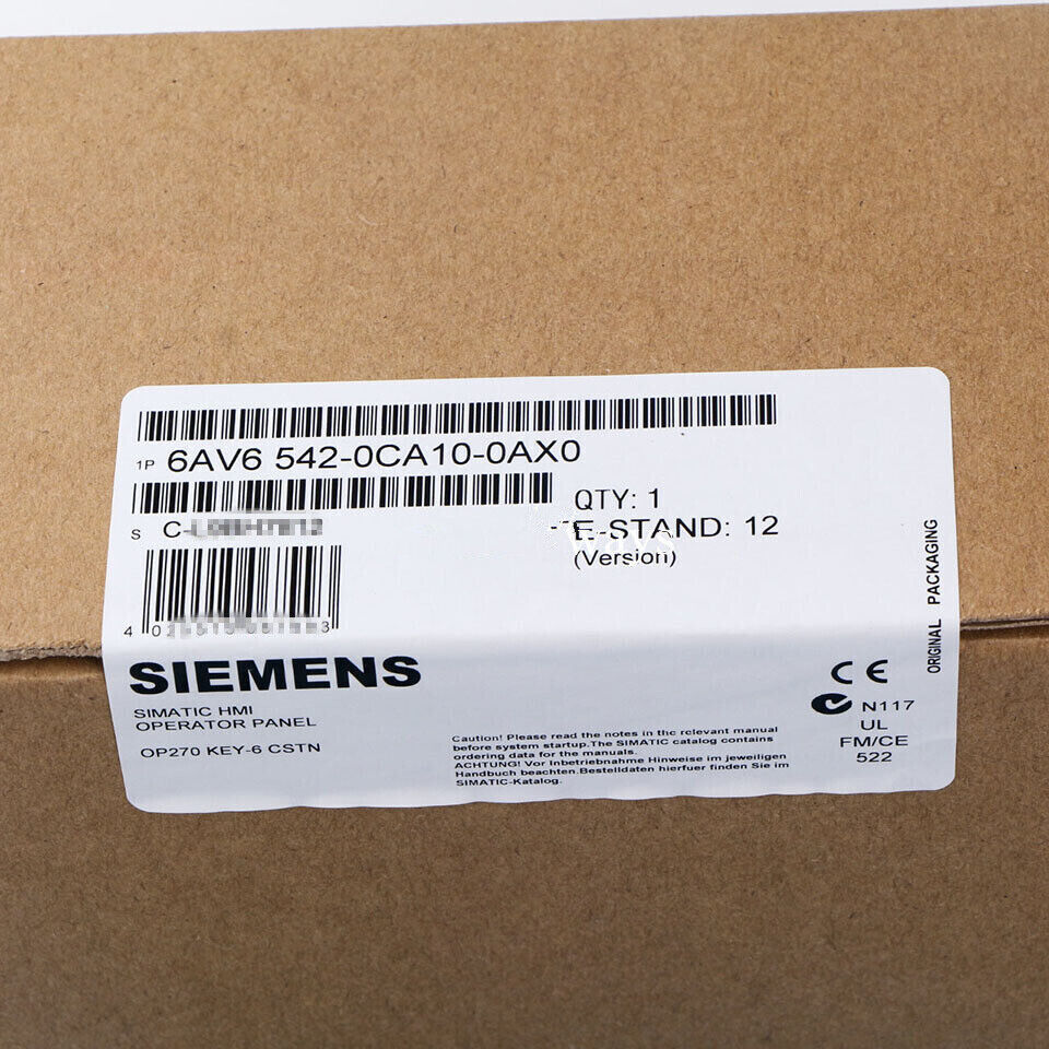 New Siemens 6AV6542-0CA10-0AX0 6AV6 542-0CA10-0AX0 SIMATIC OP Operator panel