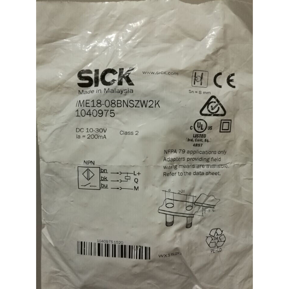 1PC New Sick IME18-08BNSZW2K Proximity Switch IME1808BNSZW2K DHL / UPS / FedEx