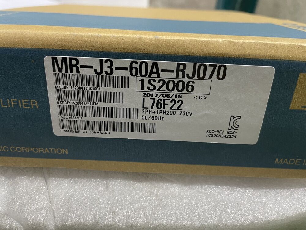 Mitsubishi Electric Servo Drive MR-J3-60A-RJ070 1 Year Warranty Fast Shipping UPS / DHL / Fedex