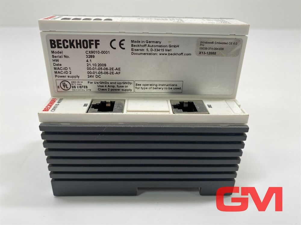 Beckhoff Control Unit CX9010-0001 Grundmodul Set CX9000-N000 Hw 4.1 Unit Module