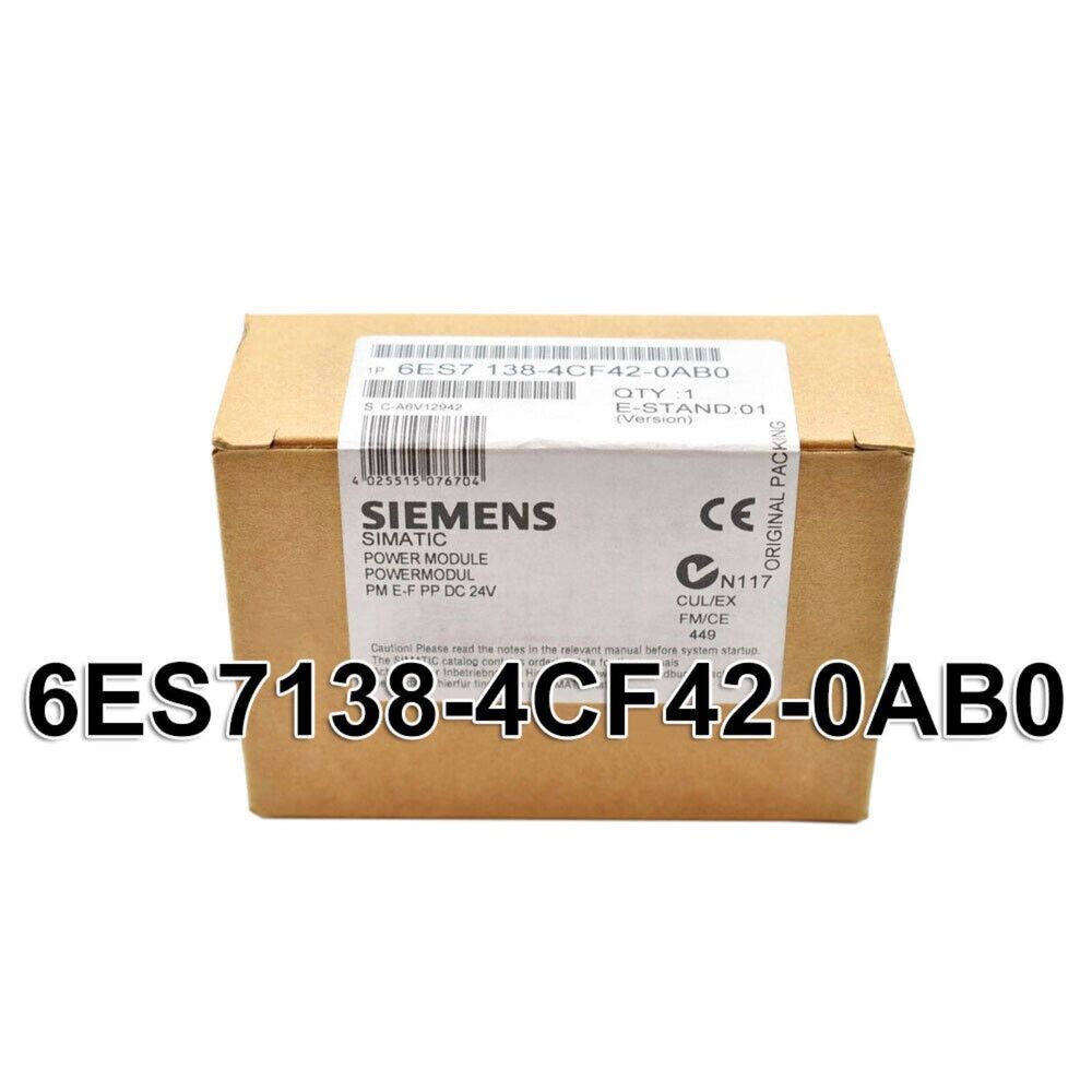New Siemens Power Module PM-E for ET200S 6ES7138-4CF42-0AB0 6ES7 138-4CF42-0AB0