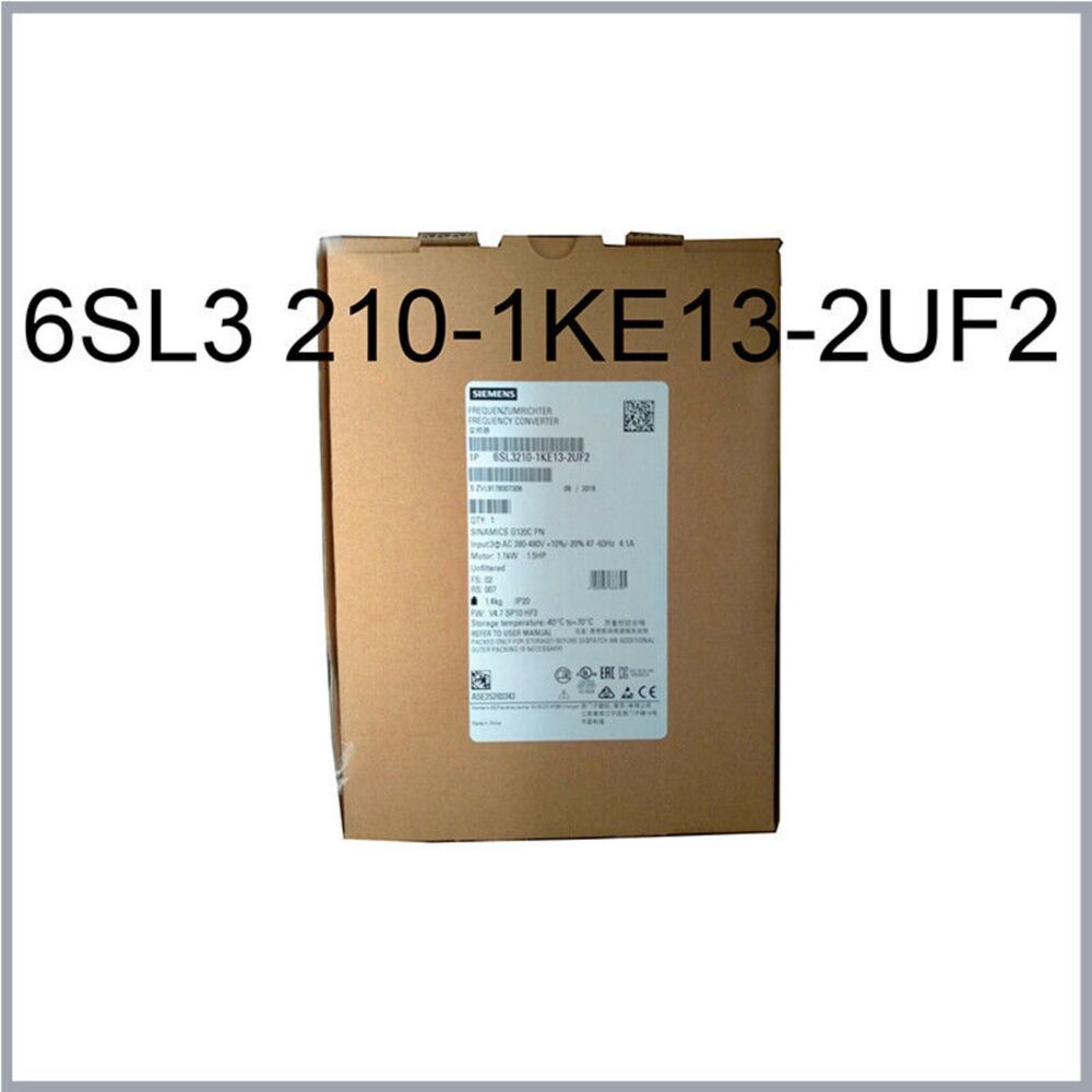New Siemens 6SL3210-1KE13-2UF2 G120C RATED POWER 1,1KW 6SL3 210-1KE13-2UF2