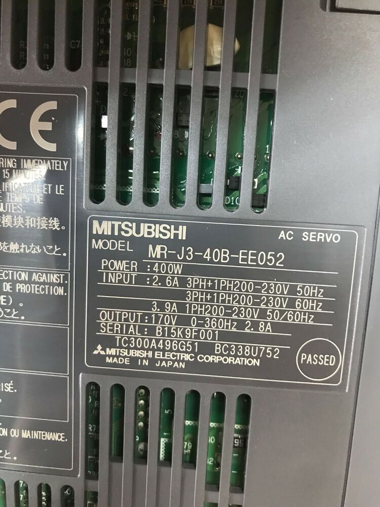 MITSUBISHI AC SERVO DRIVER MR-J3-40B-EE052 NEW FREE EXPEDITED SHIPPING DHL / UPS / FedEX