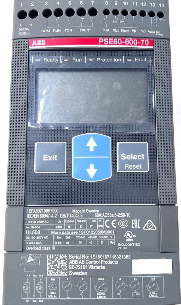 PSE60-600-70 1SFA897106R7000 ABB soft starter NEW IN STOCK SHIP BY UPS