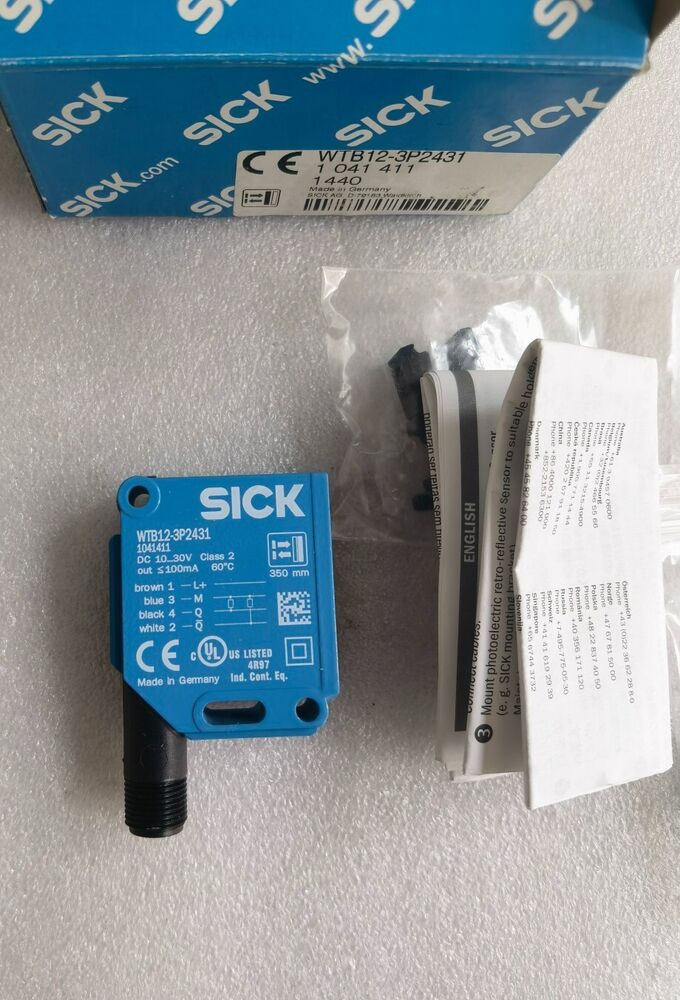 1PC New SICK WTB12-3P2431 Photoelectric Sensor WTB123P2431 DHL / UPS / FedEx