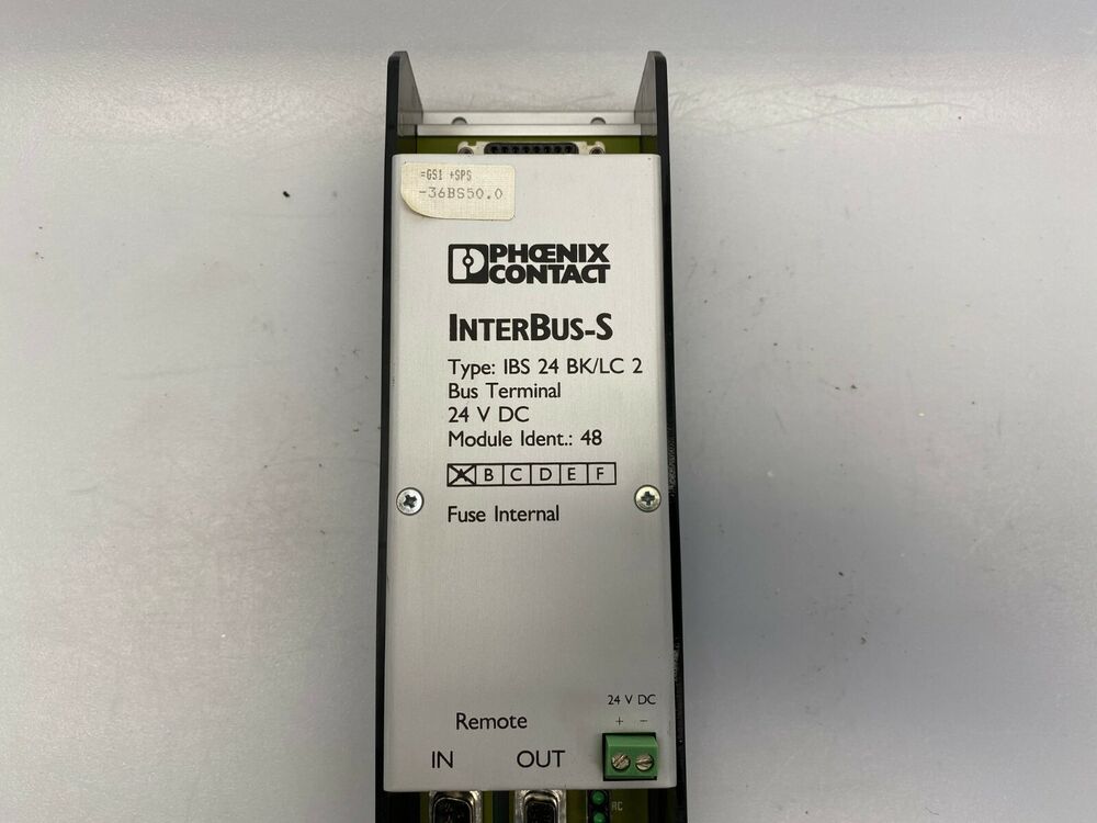 Phoenix Contact 2759090 Ibs 24 BK/LC 2 INTERBUS-S Bus Terminal Verse. A 24V Dc