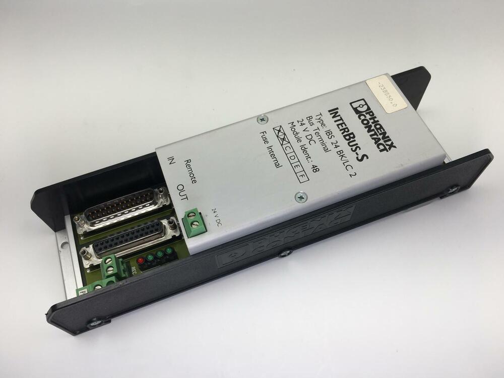 Phoenix Contact INTERBUS-S IBS 24 BK/LC 2 Bus Terminal 2759090 Version B 24V Dc